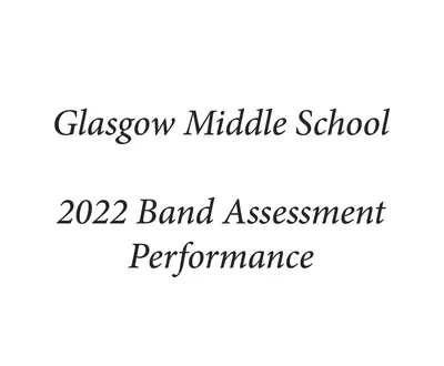 Glasgow Middle School Wind Ensemble